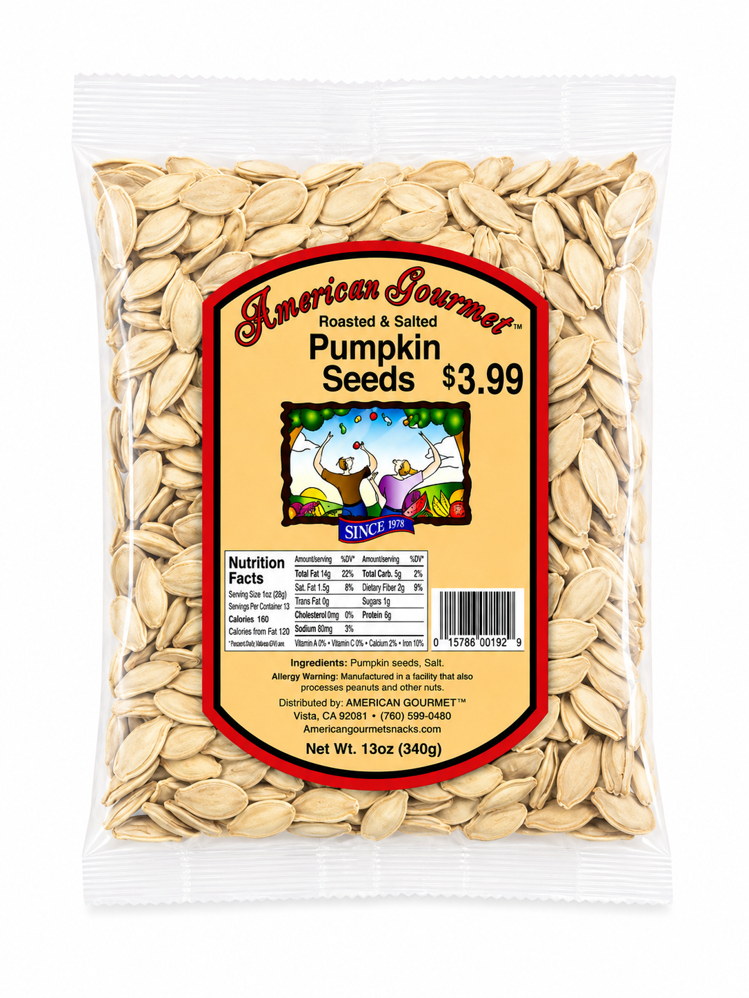 American Gourmet Lady Nails Pumpkin Seeds – 12 oz