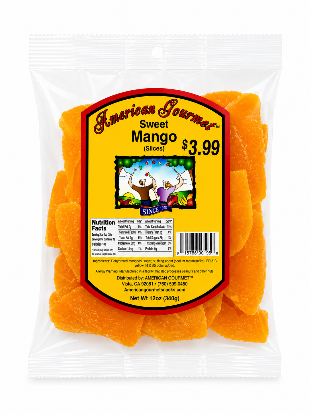 American Gourmet Sweet Mango Slices – 12 oz